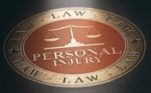 Seal that says personal injury law for Hartford personal injury lawyers.